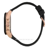 CHRIST VERRA CAVALLE CV 109013G-38 BLK Chronograph Black Rosegold Leather Strap